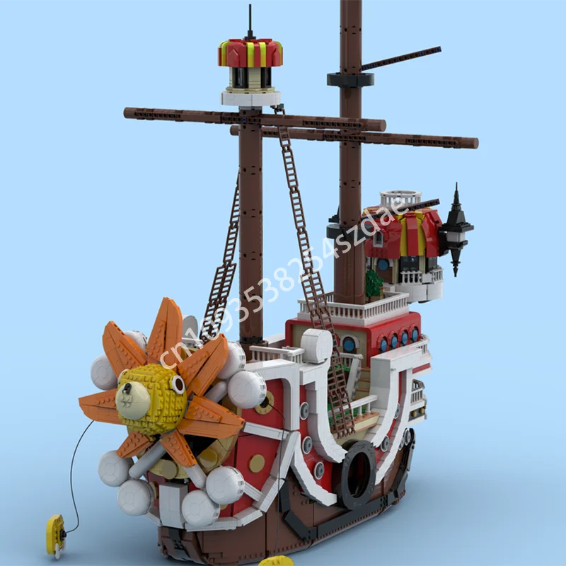 8943 stücke MOC Die Tausend Sonnigen Piraten Bausteine Pädagogisches DAMPF Lernen Weihnachten spielzeug Geschenk Kinder Ziegel Bauen Image