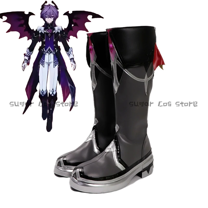 Spiel Genshin Impact Durin Cosplay Schuhe Stiefel PU Leder Stiefel Für Frauen Männer Halloween Karneval Roleplay Party Requisiten Zubehör