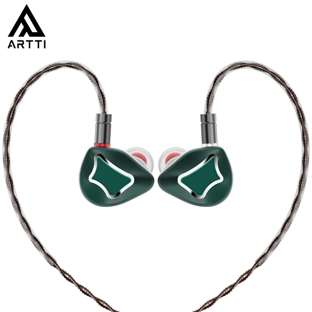 ARTTI R1 3D Best Wired HIFI In Ear IEMs Earphone Triple Dynamic Driver Stereo Hi-res Hi Fi Monitor Headphon Detachable Cable