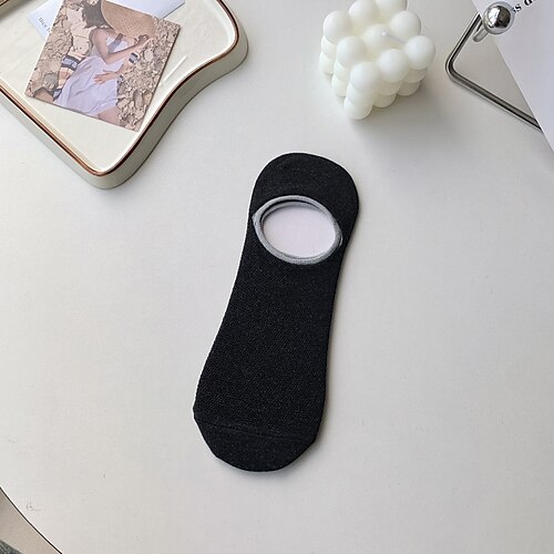 Herren 7 Paare Mehrfachpackungen Socken Laufsocken Freizeitsocken Schwarz Blau Farbe Einfach Urlaub Sport Outdoor Täglich Basic Mittel Frühling Herbst Mode Lässig Image