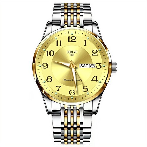 Fortschrittliche Herren Armbanduhr Modische Herren Quarz Uhr Modischer Kalender Leuchtzifferblatt Die beste Wahl für Valentinstagsgeschenke für Männer Image