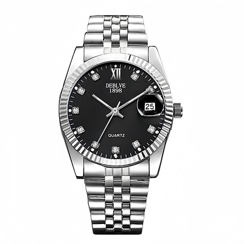 Hochwertige Herrenarmbanduhr, modische Herren-Quarzuhr mit Kalender und Leuchtzifferblatt – die beste Geschenkidee für Männer Image