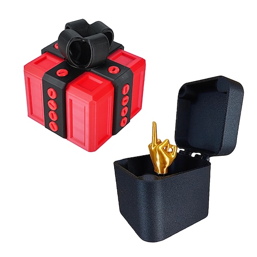 Scherzbox mit witziger Schraub-Challenge und Mittelfinger-Überraschung – lustiges Gag-Geschenk für Freunde, Geburtstagsparty, Aprilscherz, kreatives Scherzspielzeug Image