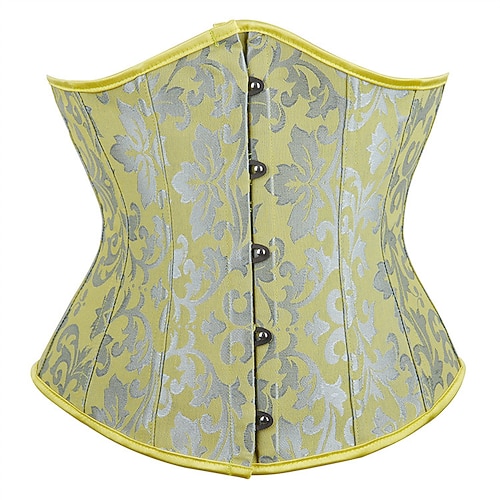 Rokoko Punk Gothic Mittelalterlich Überbrustkorsett Unterwäsche Bustier 14 Plastikknochen Kostüm Damen königlich Hochzeit Hochzeitsgast Erwachsene Korsett Image