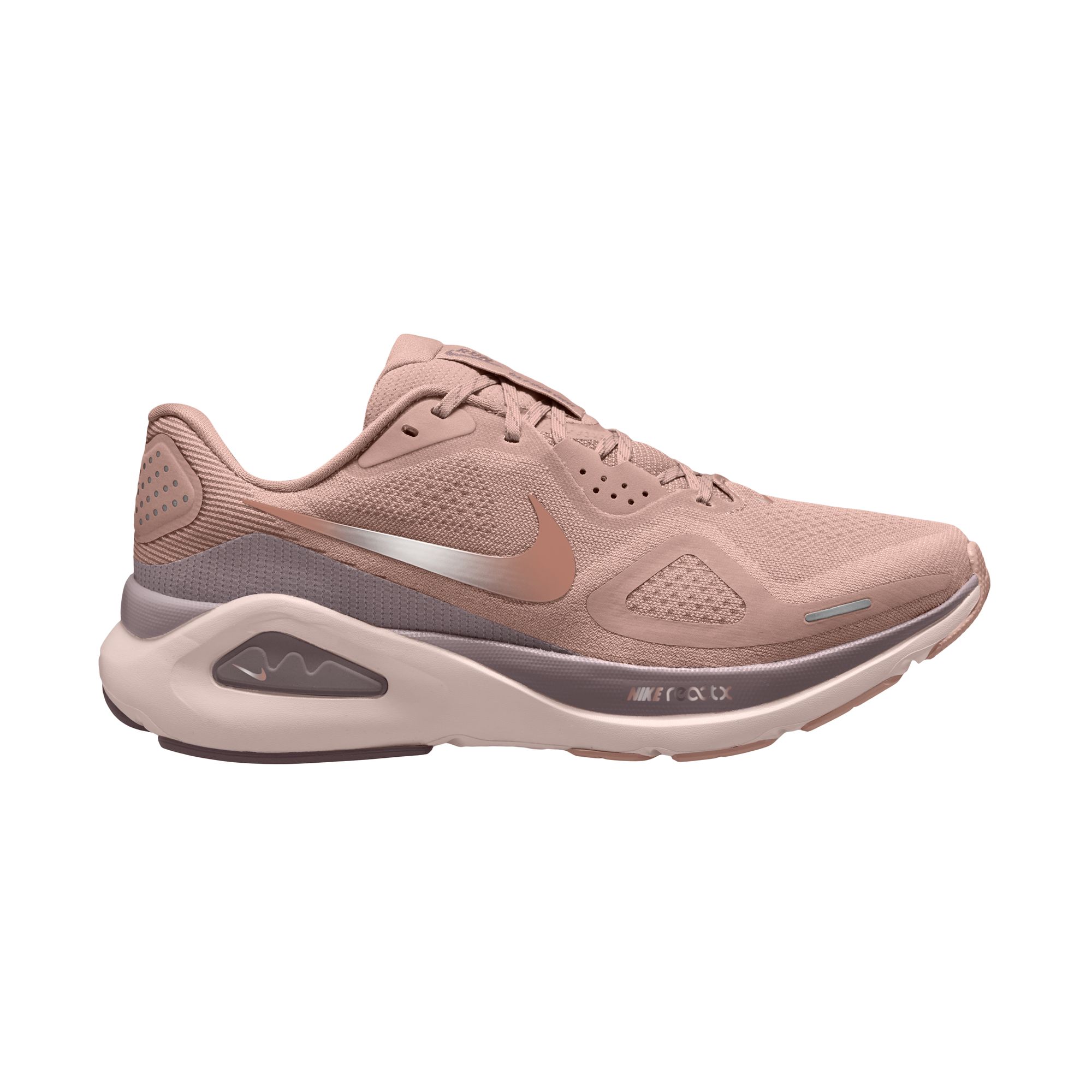 Laufschuh NIKE "Nike Structure 26", Damen, Gr. 40, particle pink, mtlc rose gold, taupe grau, Synthetik, Textil, Schuhe Laufschuh