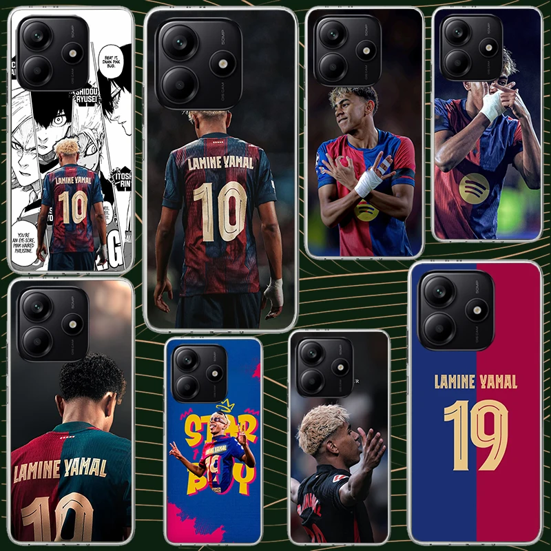 L-Lamine Y-Yamal 19 Case for Xiaomi Redmi Note 14 13 12 11 Pro Plus Phone Cover 14S 12S 11S 11E 11T 10S 10 9S 9 Silicone Funda