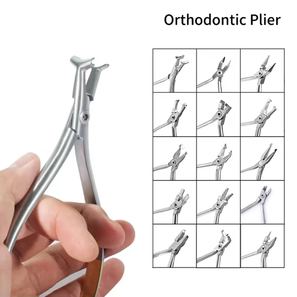 Zahnärztliches kieferorthopädisches Zangen-Set, einschließlich Lingual Wire Bending NiTi Handling Cinch Back Sewing und End Wire Cutting Tools Image