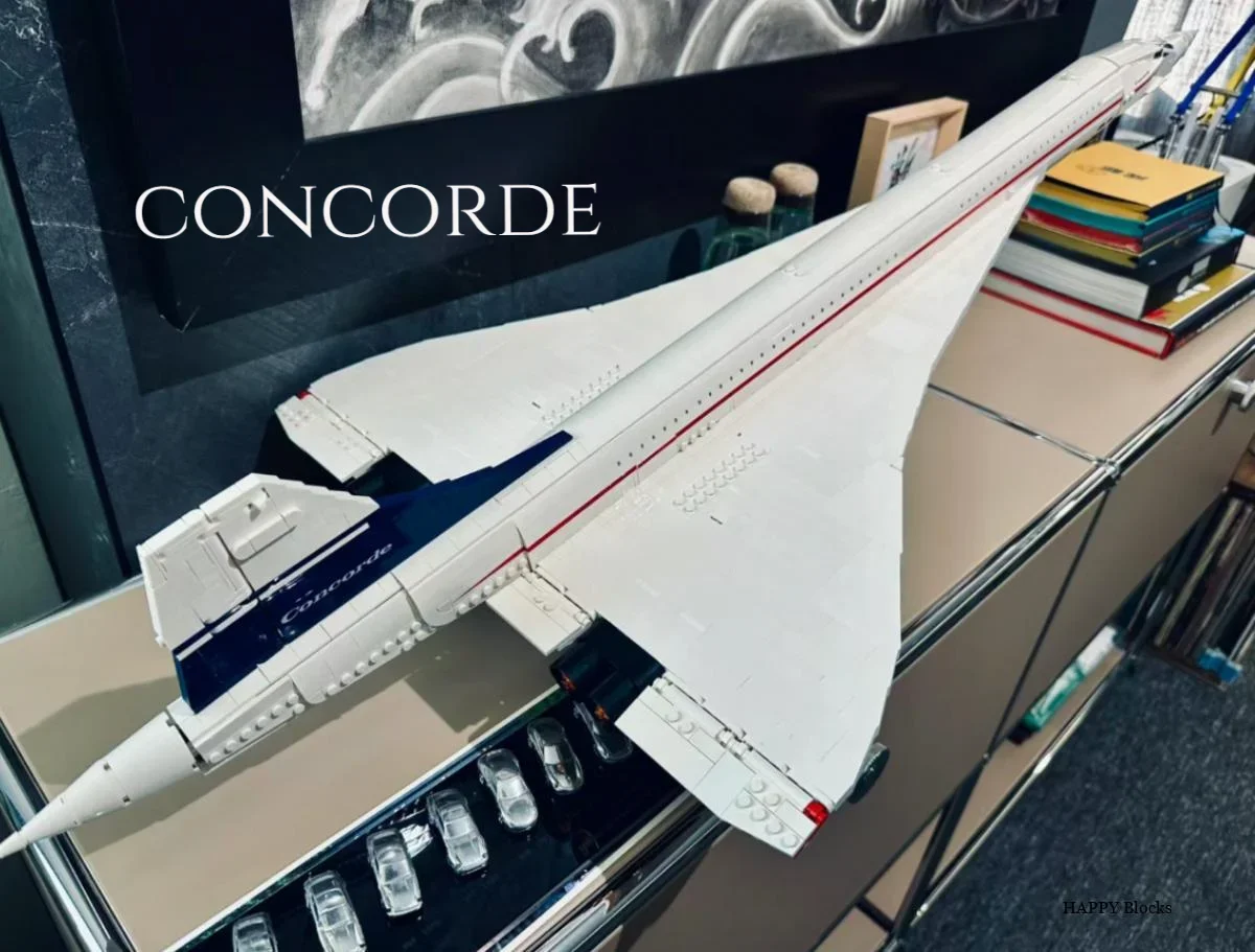 2025 Neues Airbus Concorde Bausatz Supersonic Airliner Space Shuttle 10318 Modell Lernspielzeug für Kinder Geburtstagsgeschenk Image