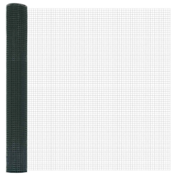 vidaXL Geschweißter Drahtzaun Grün 1,2 x 25 m Stahl Image