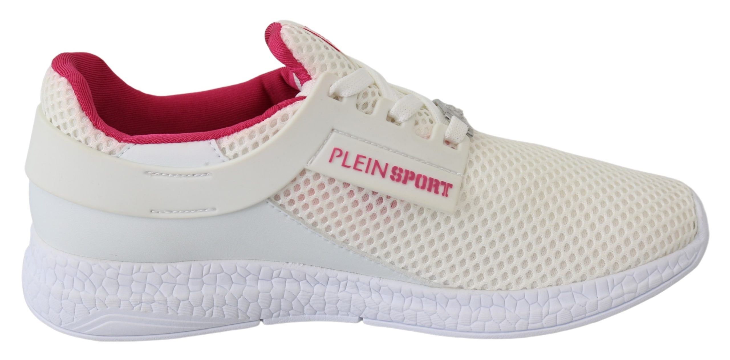 Plein Sport Women's White Polyester Runner Becky Sneakers Shoes