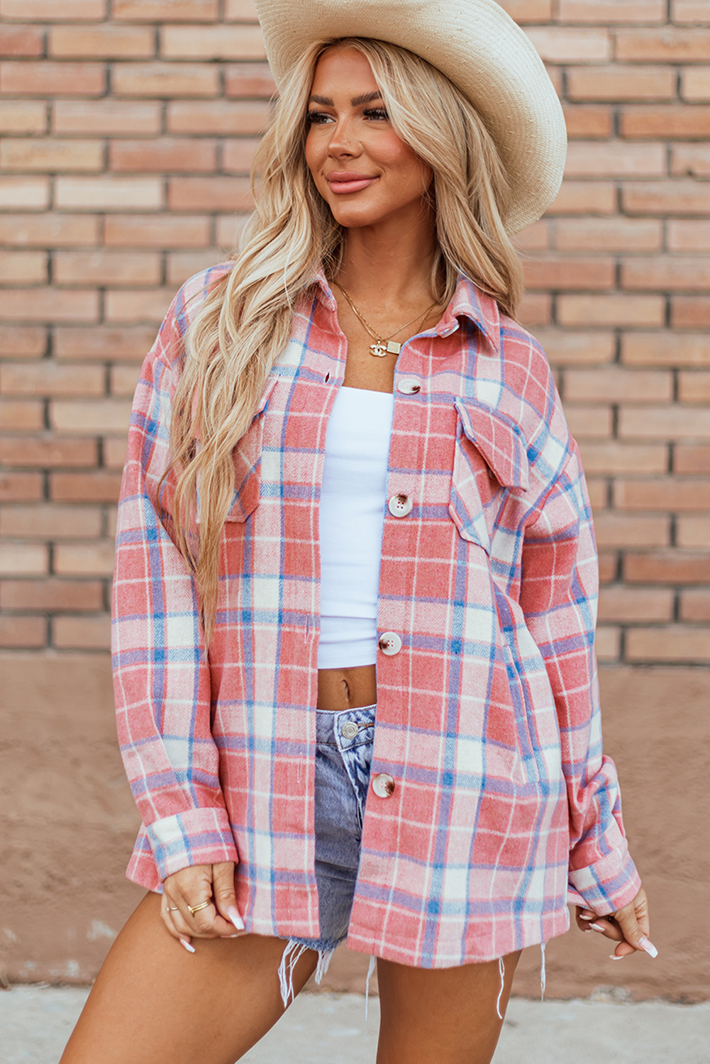 Oversized Karierter Flanellhemd Image