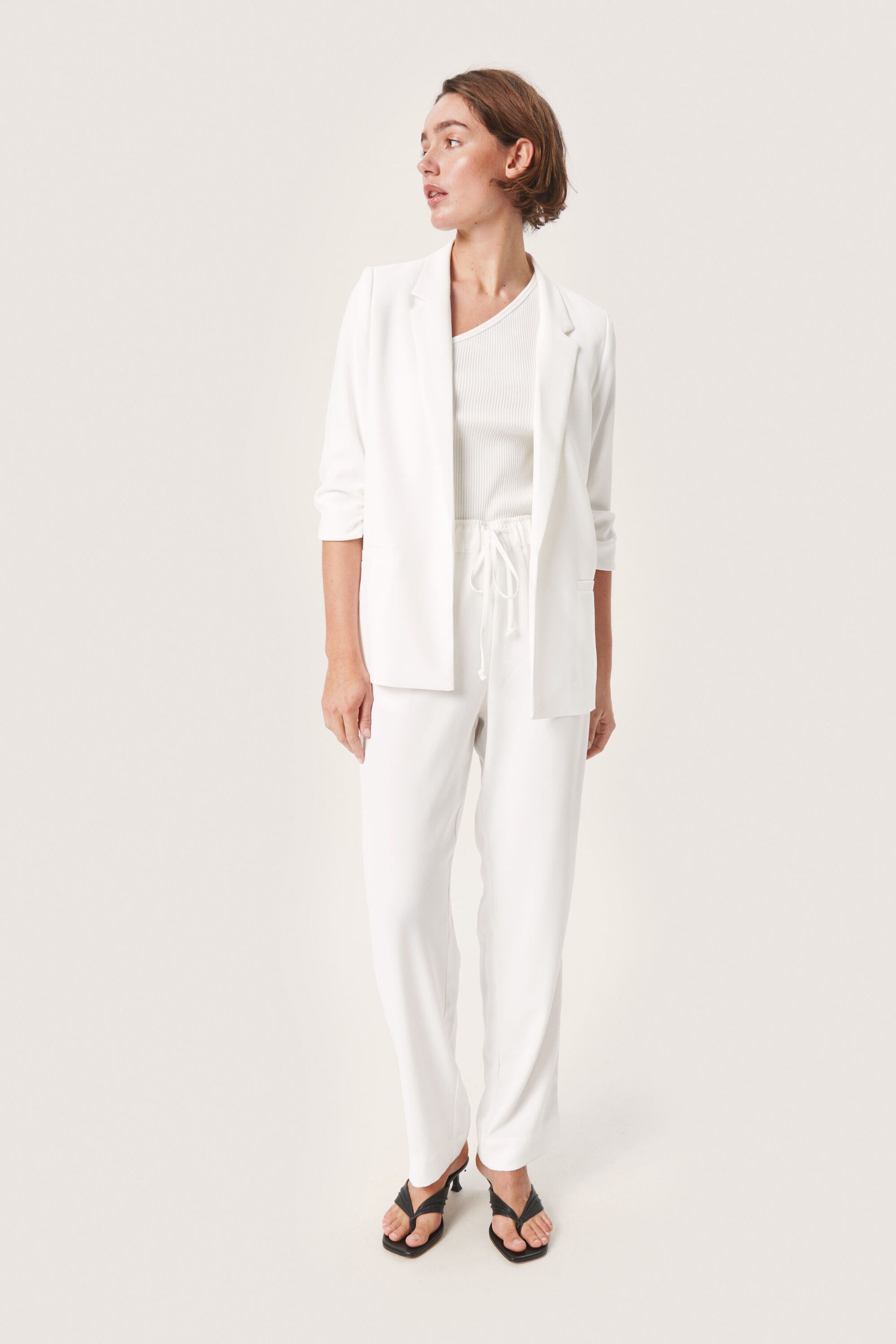 Blazer Gerade Passform Whisper White Image