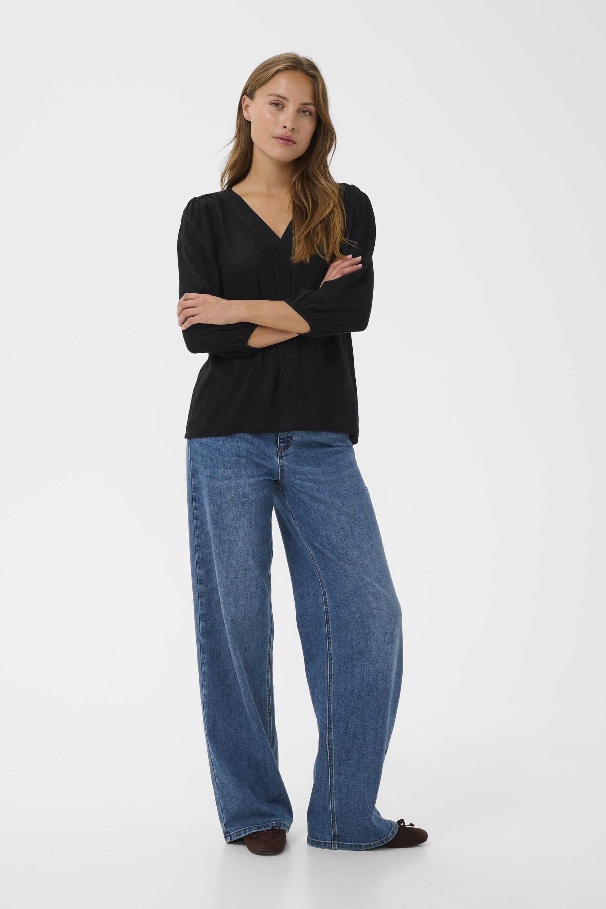 Langarm-Bluse KAfia Langarm-Bluse Regular fit black Image