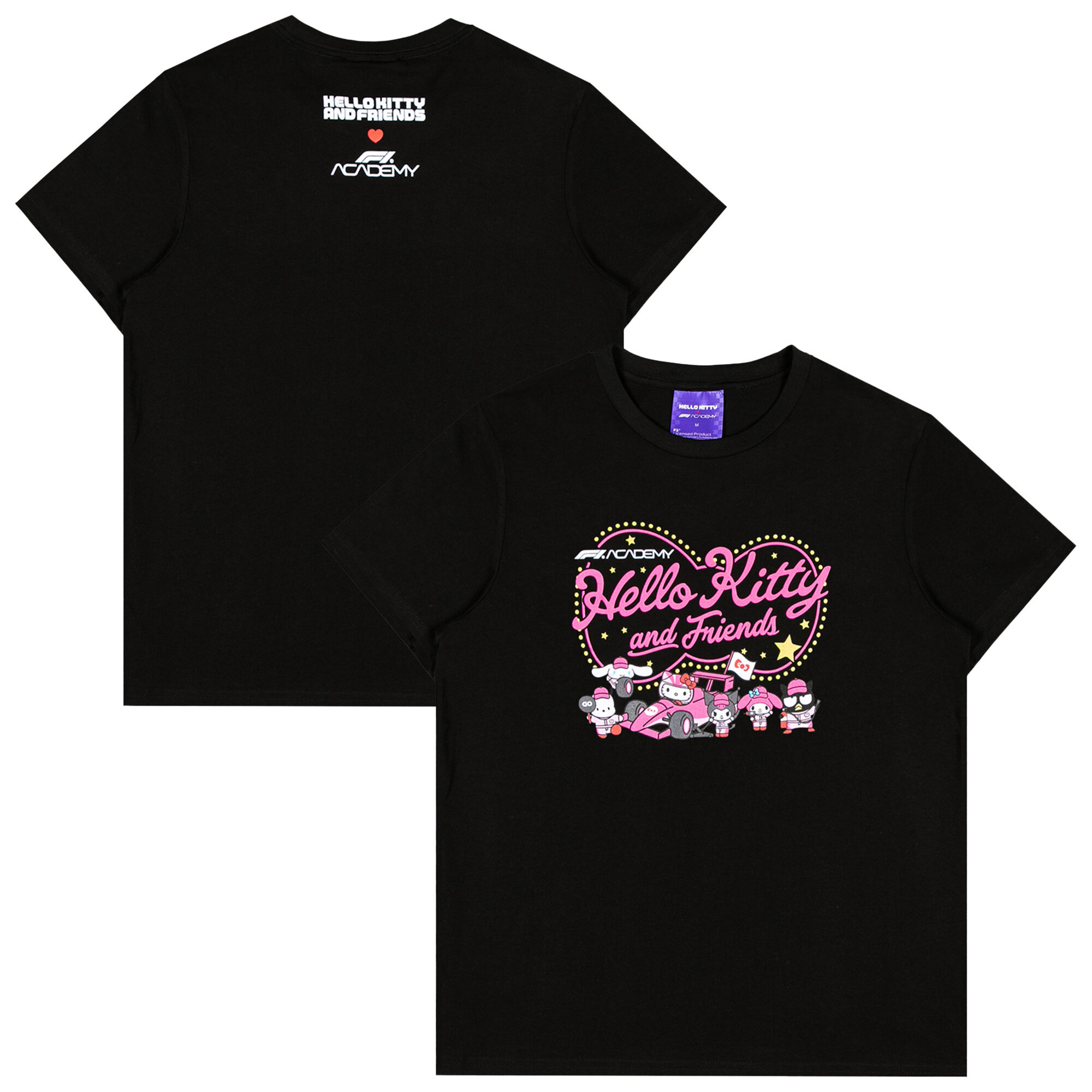 Formula 1 Academy Hello Kitty Pit Crew T-Shirt - Black - Unisex Image