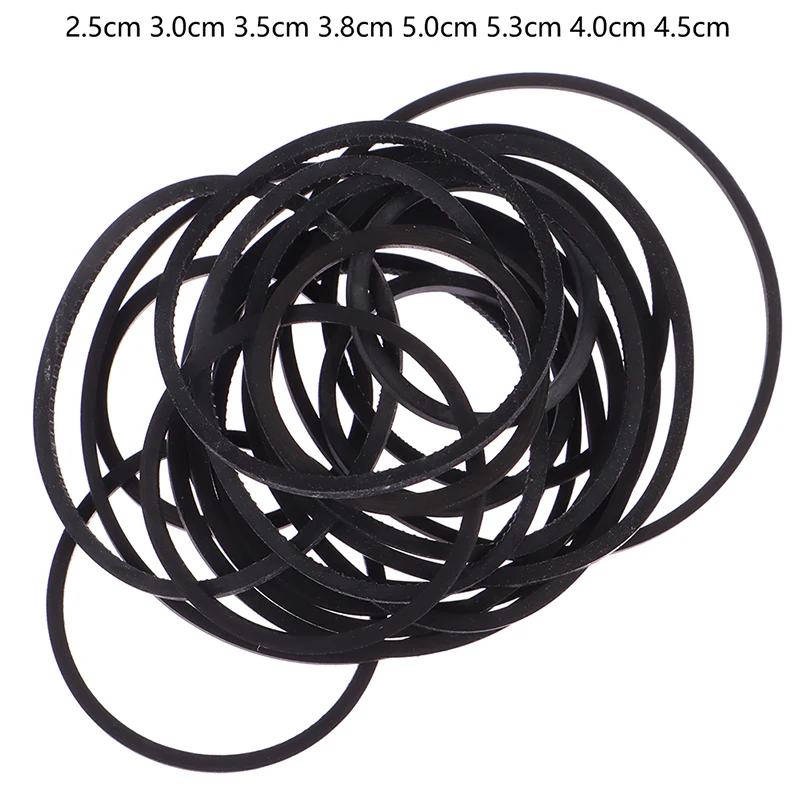 20Pcs/set Mix Cassette Tape Replacement Rubber CD DVD Cassette Tape Recorder Turntable Strap Belt For CD-ROM Video Machines