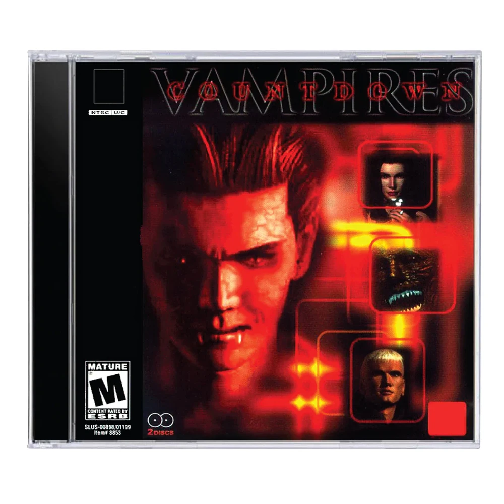 PS1 compte à rebours vampires avec disque de copie manuel jeu déverrouiller Console Station 1 pilote optique rétro accessoires de jeu vidéo