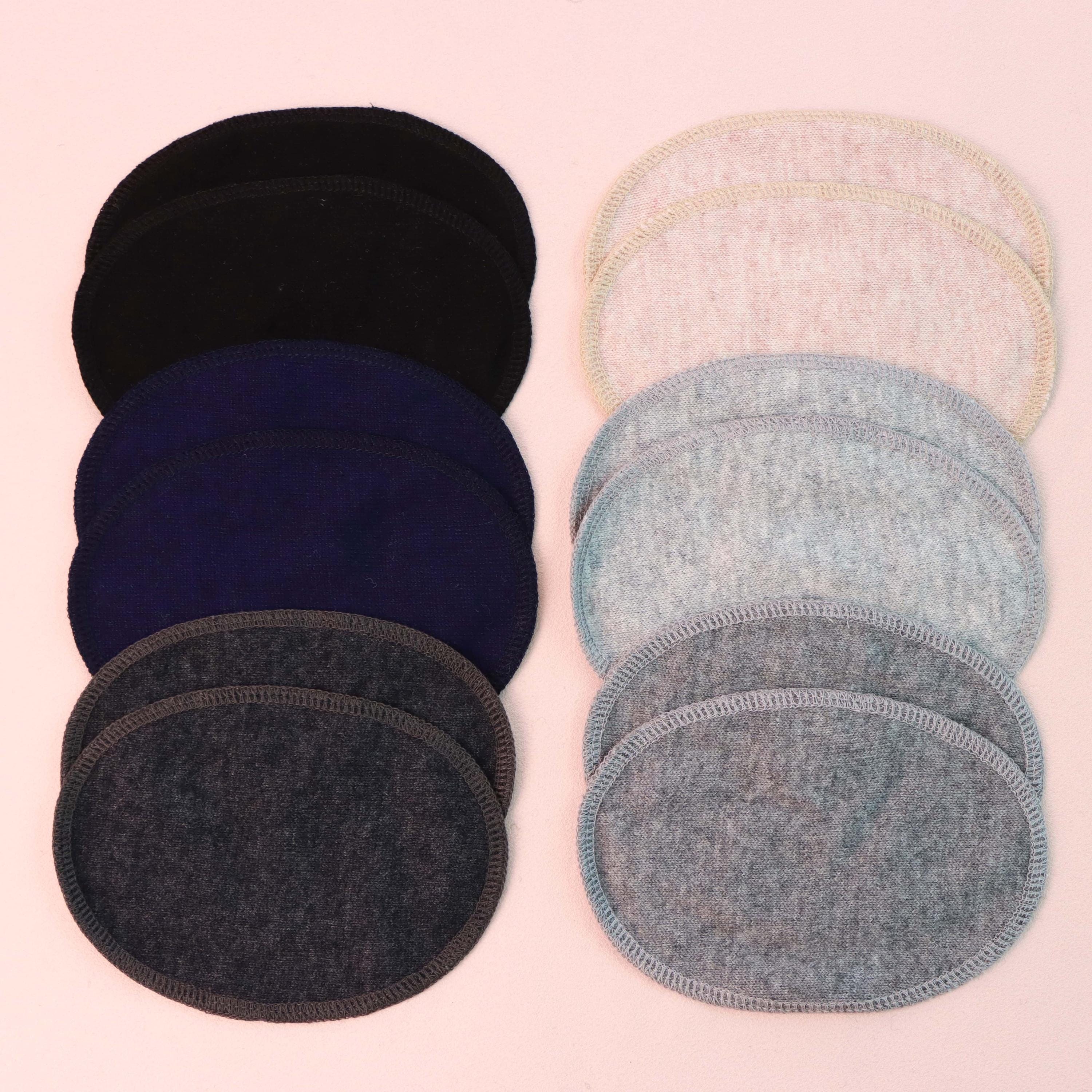 2 toppe per maglioni in cashmere|toppe per gomiti|toppe lavorate a maglia|colori unisex disponibili|toppe in lana