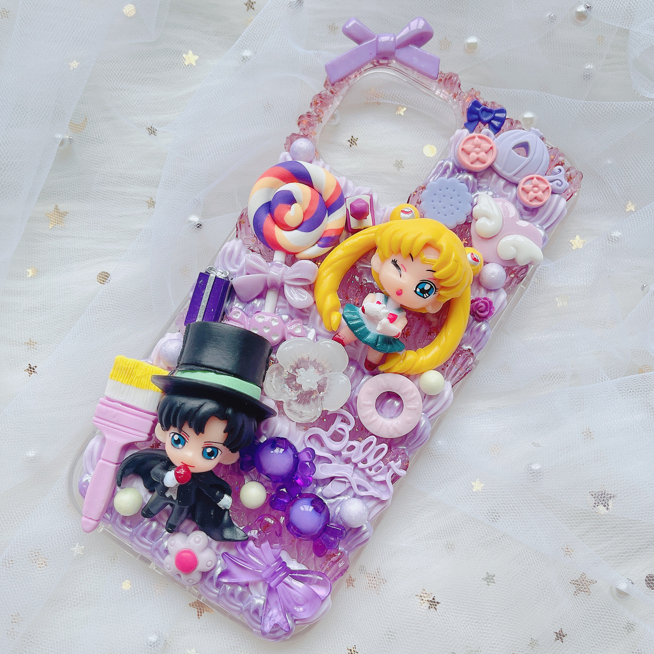 Custodia per telefono Sailor Moon, custodia per telefono Decoden, custodia per telefono personalizzata, custodia per telefono personalizzata, custodia