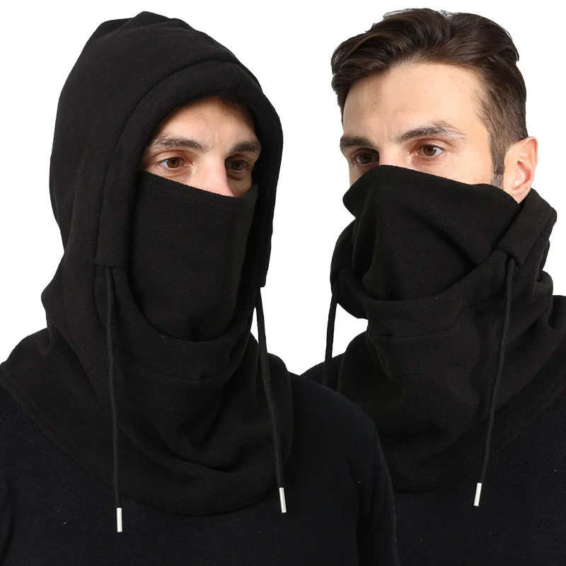 Winter-Thermo-Fleece-Mütze mit Kapuze, winddichte Outdoor-Skimaske für Radfahren im Freien bei kaltem Wetter, warme, winddichte Mütze Image