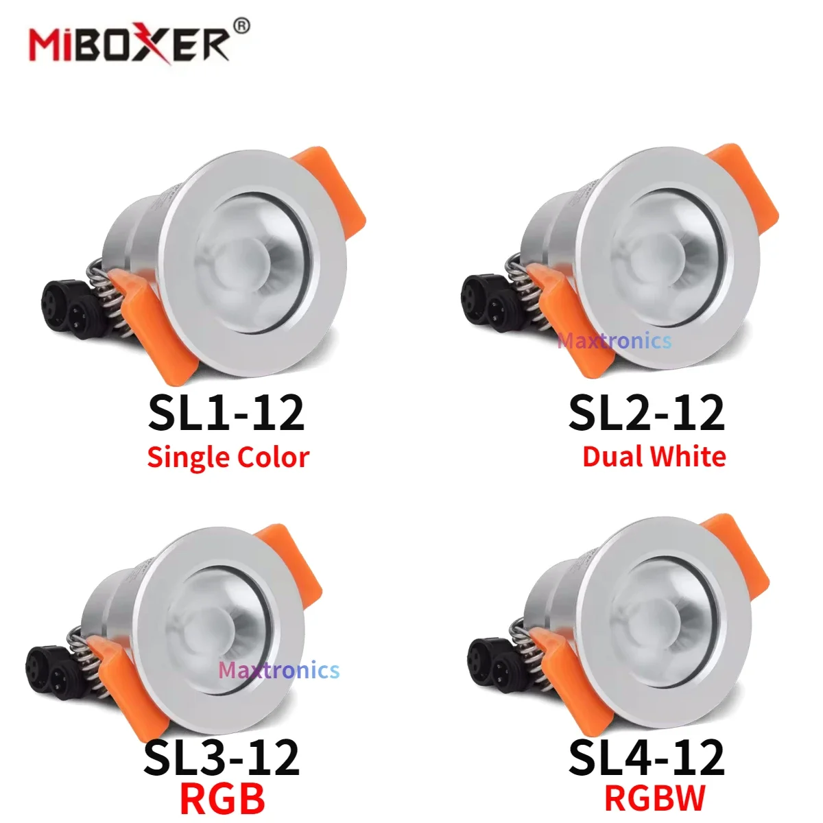 Miboxer 12V 3W LED-Strahler, wasserdicht, IP66, einfarbig/zweiß/RGB/RGBW, 2,4G, ferngesteuertes Mini-LED-Downlight, dimmbar