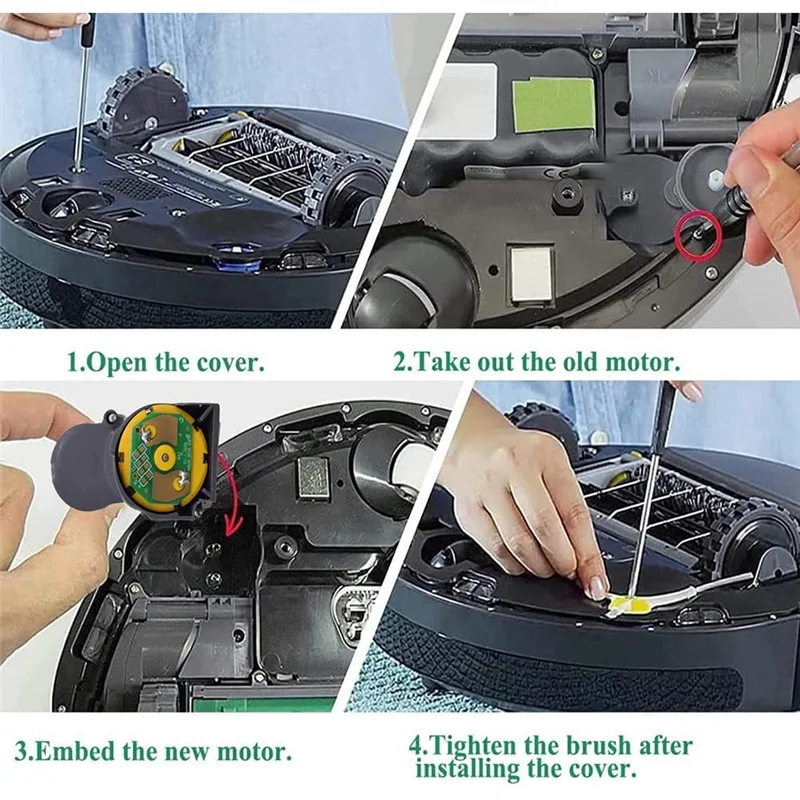 BISM1 Seitenbürstenmotormodul für IRobot Roomba 500 600 700 800 900 I7 I3 E6 E5 Serie Staubsauger Ersatzteile Image