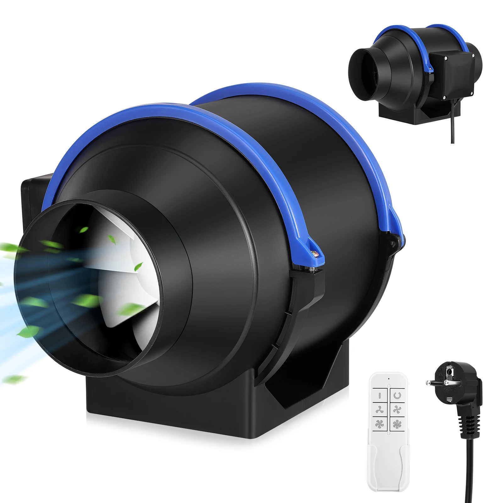 150 mm Rohr-Abluftventilator, Inline-Kanalventilator, Abluftventilator, geräuscharmer Luftventilator, Badezimmer, Toilette, Wandventilator, Kanalventilator Image