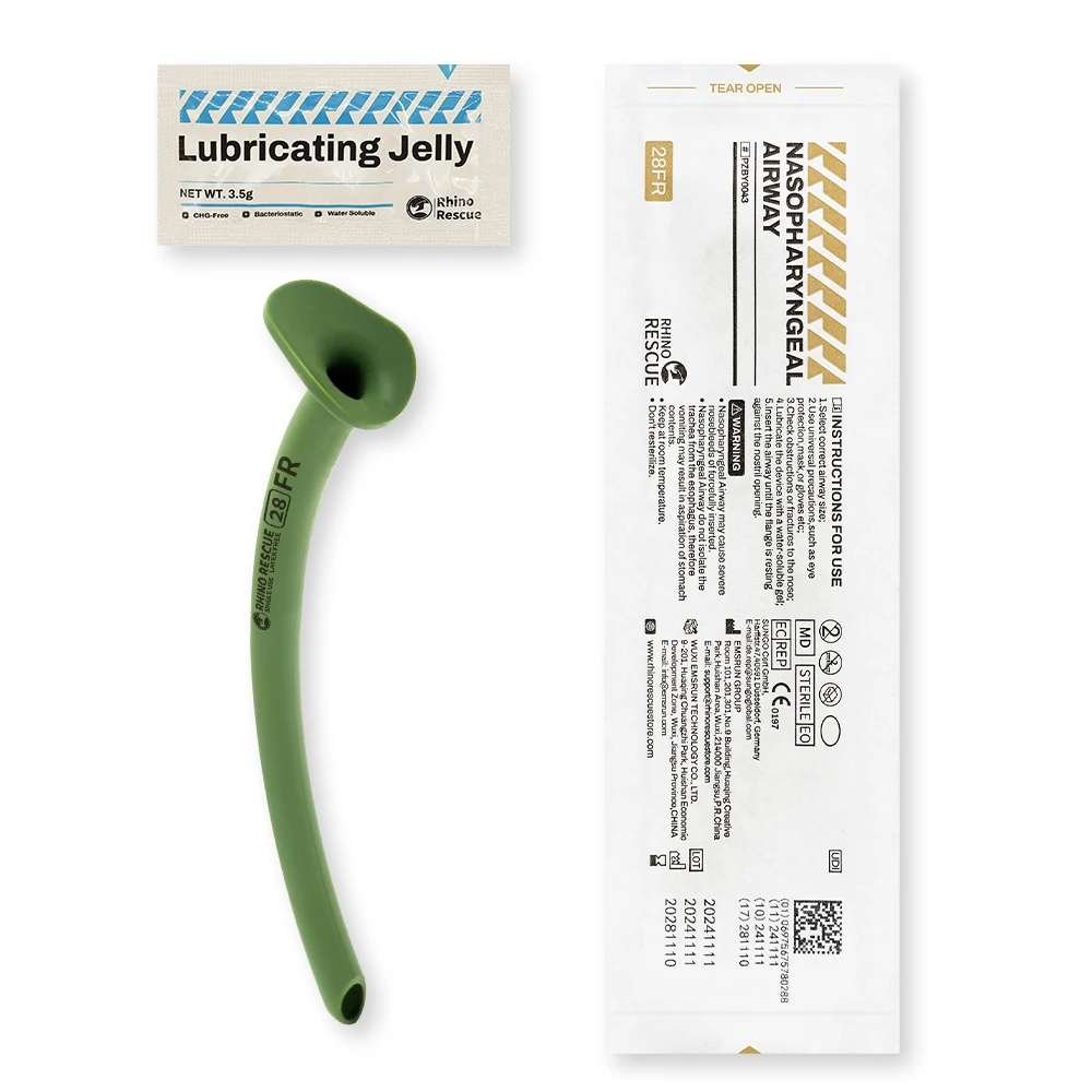 Rhino Rescue Nasopharyngeal (Nasal) Airway NPA mit Schmiermittel Nasopharyngeal Airway 28FR Image