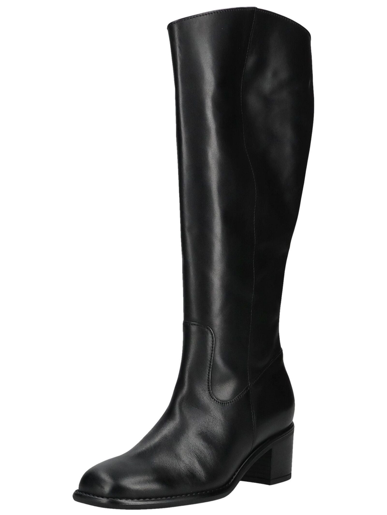 Stiefel GABOR "Gabor Stiefel Glattleder", Damen, Gr. 39, schwarz, Glattleder, Schuhe Stiefel