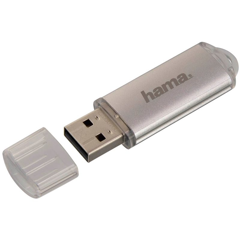 hama 108072 USB 2.0 Speicherstick FlashPen "Laeta", 128 GB, silber Image