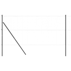 vidaXL Zaunpfosten Sonstiges 26 pcs Grau 3,2 x 3,2 x 170 cm Stahl Image