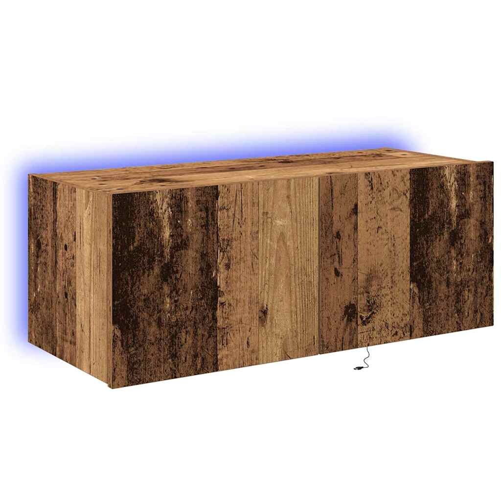 vidaXL TV-Wandschrank Altholz 80 x 35 x 31 cm Holzwerkstoff Image