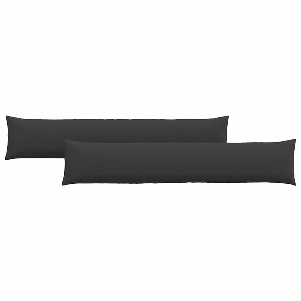 vidaXL Sofakissen 2 pcs Schwarz 200 x 40 cm Stoff Image