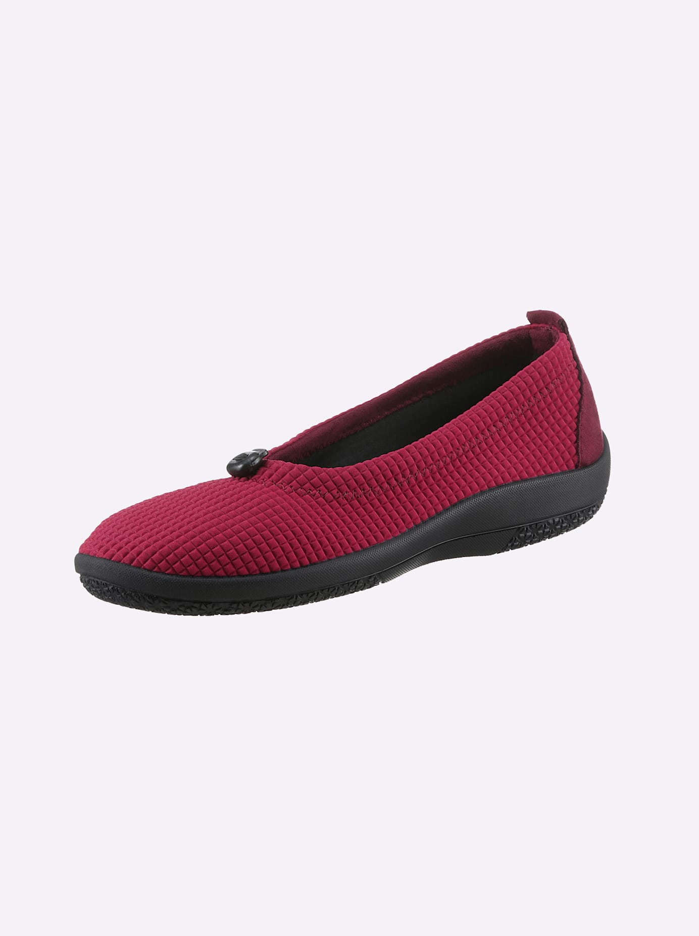 Ballerina CLASSIC, Damen, Gr. 37, rot, Textil, Basic, Schuhe Ballerina