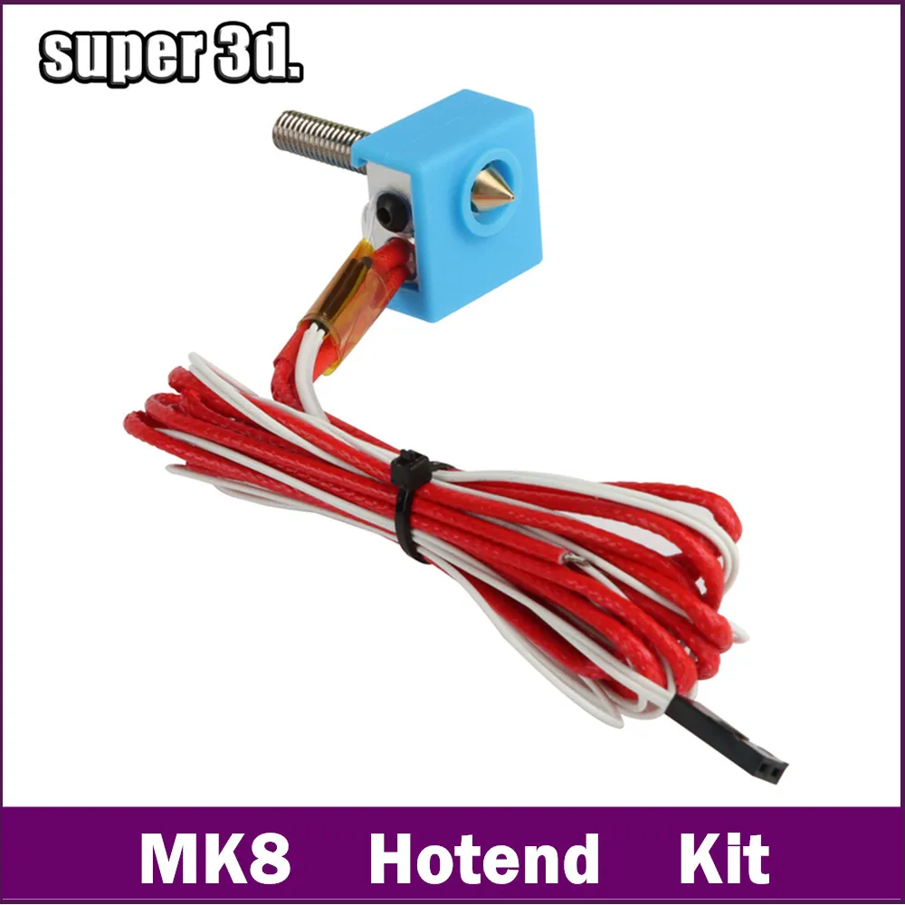 3D Drucker MK8 Hotend Kit 12V 24V 40W Montiert Kit J-Kopf Extruder 0,4mm Düse 1,75mm Filament Für Anet A2 A8 3D Drucker Teile Image
