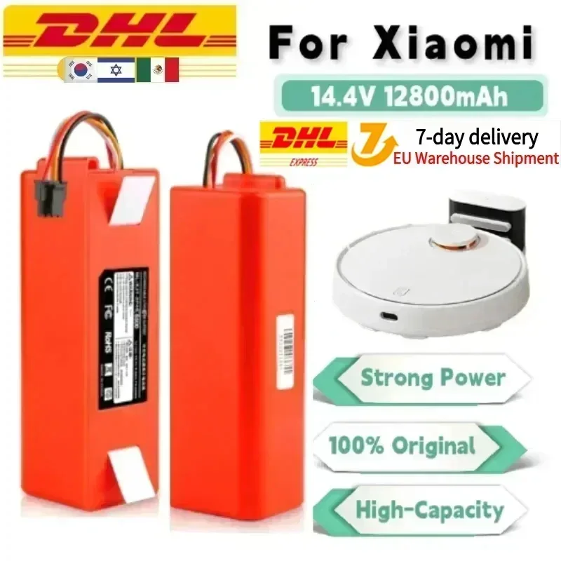 12800 mAh Ersatzakku für Xiaomi Roborock S55 S60 S65 S50 S51 S5 MAX S6 Roboterstaubsauger Image