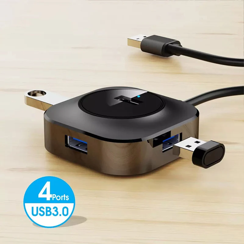 USB 3.0 2.0 HUB USB-Kabelsplitter für USB-Disk, Kartenleser, Tastatur, Maus, Extender, Laptop, PC, Telefon, Tablet, Ladestation, HUB Image