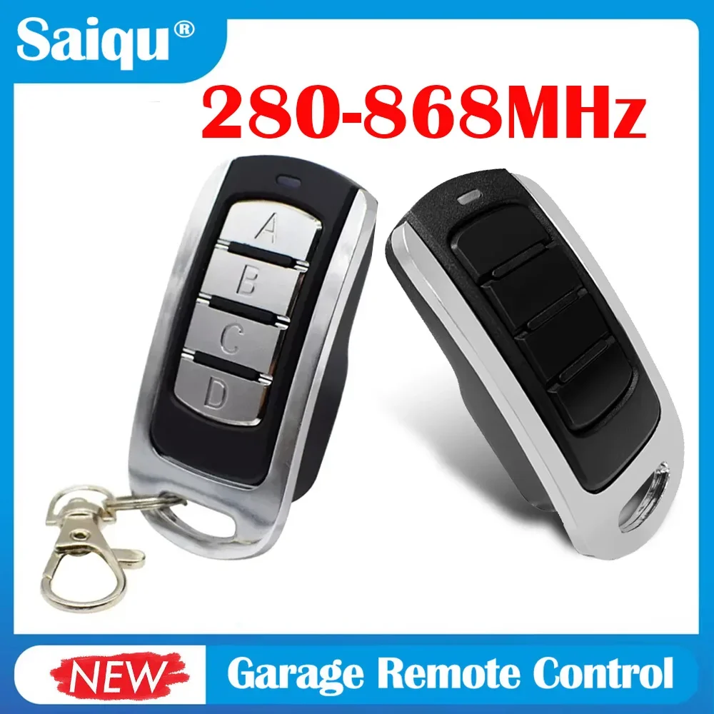 Universelle Fernbedienung für Garagenbefehl, Multifrequenz, 280 bis 868 MHz, Rolling-Code, Garagentor-Fernbedienung Image