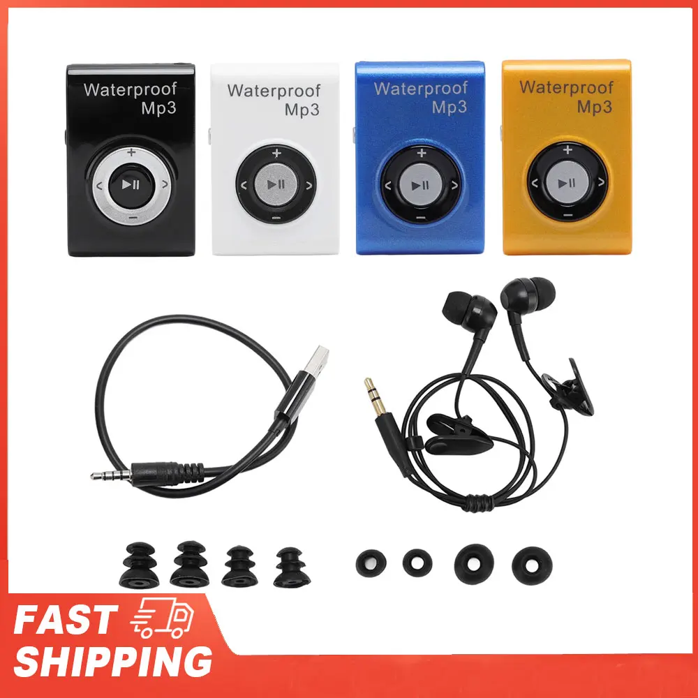 Schwimm-MP3-Player, 8 GB Speicher, multifunktionaler tragbarer Unterwasser-Musik-Player mit Kopfhörer zum Tauchen, Surfen, Laufen, Skifahren Image