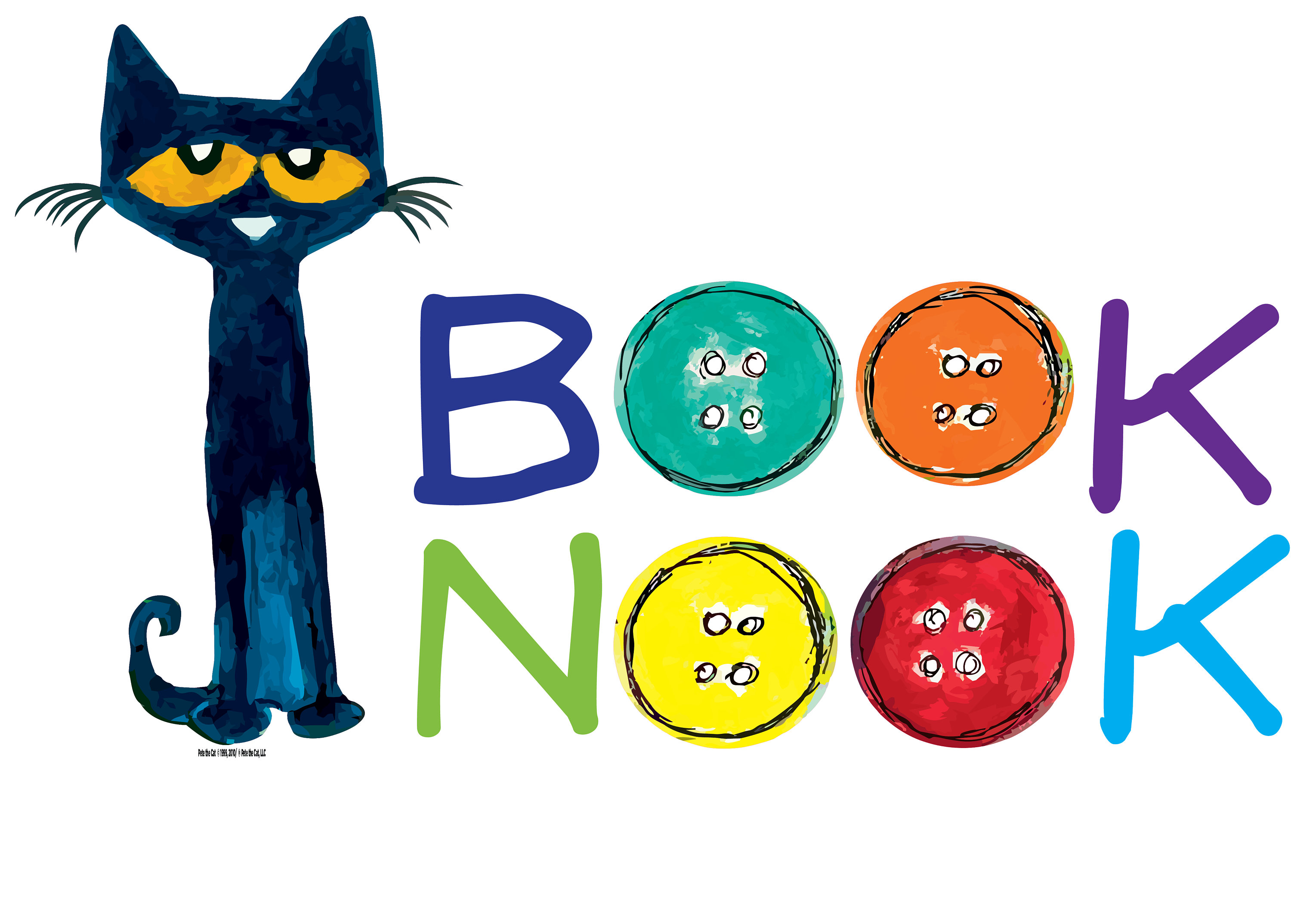 Pete the Cat Book Nook Decal - Adesivo da parete per angolo di lettura / Decalcomanie in vinile Groovy per biblioteca, asilo nido, aula, arredamento d