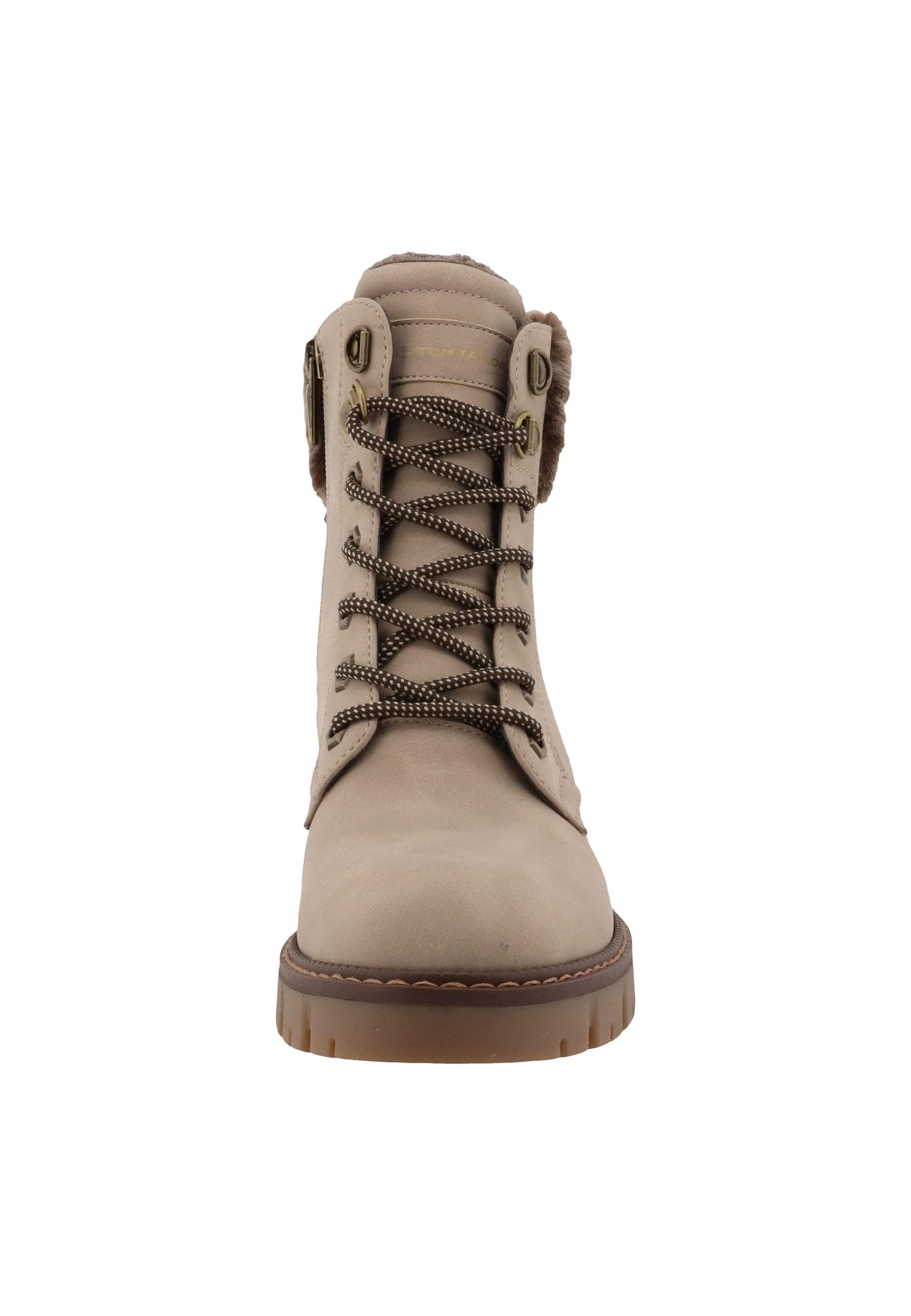 Stiefel TOM TAILOR "Tom Tailor Winter Boots", Damen, Gr. 39, schwarz cream, unifarben, Schuhe Stiefel