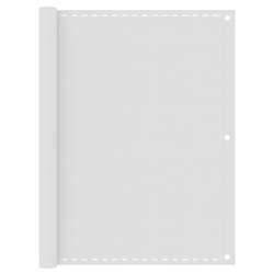 vidaXL Balkon-Sichtschutz Weiß 120x400 cm HDPE Image