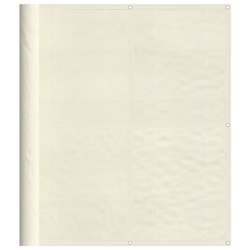 vidaXL Balkon-Sichtschutz Creme 120x800 cm 100 % Polyester-Oxford Image