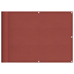 vidaXL Balkon-Sichtschutz Terrakotta 75x800 cm 100 % Polyester-Oxford Image