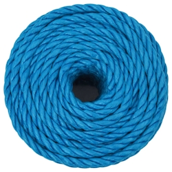 vidaXL Arbeitsseil Blau 14 mm 25 m Polypropylen Image