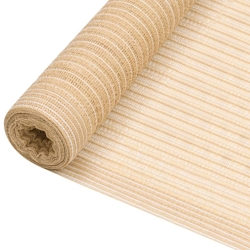 vidaXL Zaunblende Beige 1,5x25 m HDPE 75 g/m² Image