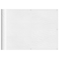 vidaXL Balkon-Sichtschutz Weiß 75x1000 cm 100 % Polyester-Oxford Image