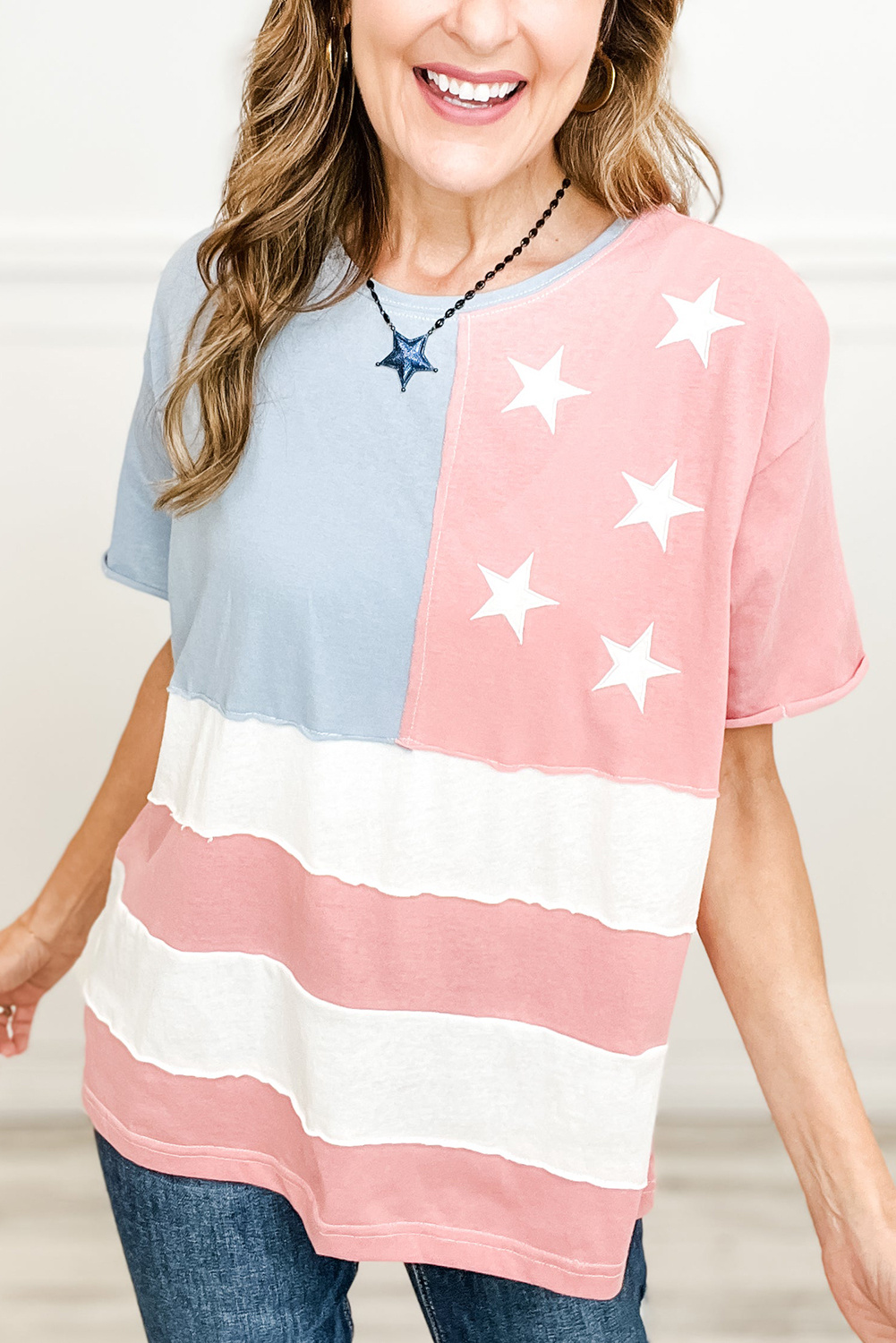 Stars Stripes Grafik-T-Shirt Image