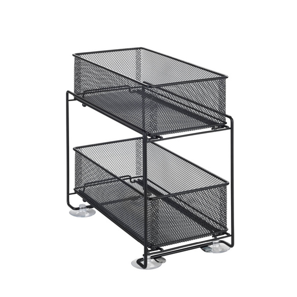 Schubladenregal Gioma Schwarz 2 Etagen WENKO Image