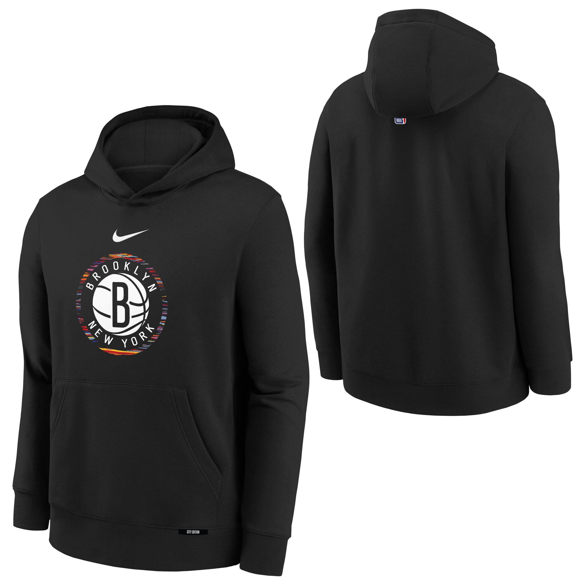 Nike Brooklyn Nets 2025/26 City Edition Club Logo Hoodie Image