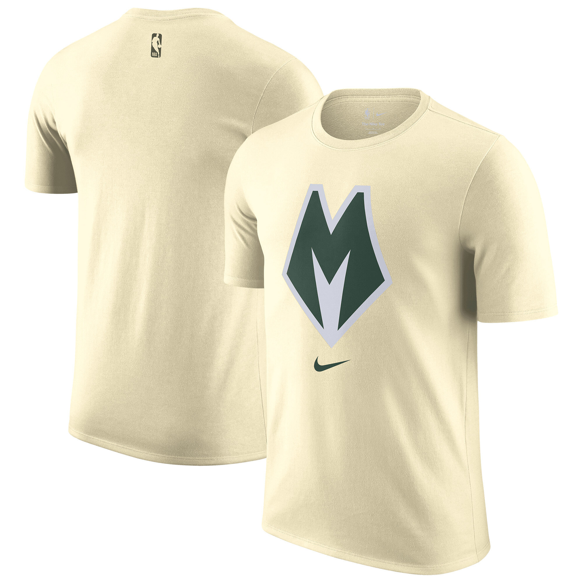 Milwaukee Bucks Nike City Edition Kurzarm-T-Shirt mit Logo – Herren Image